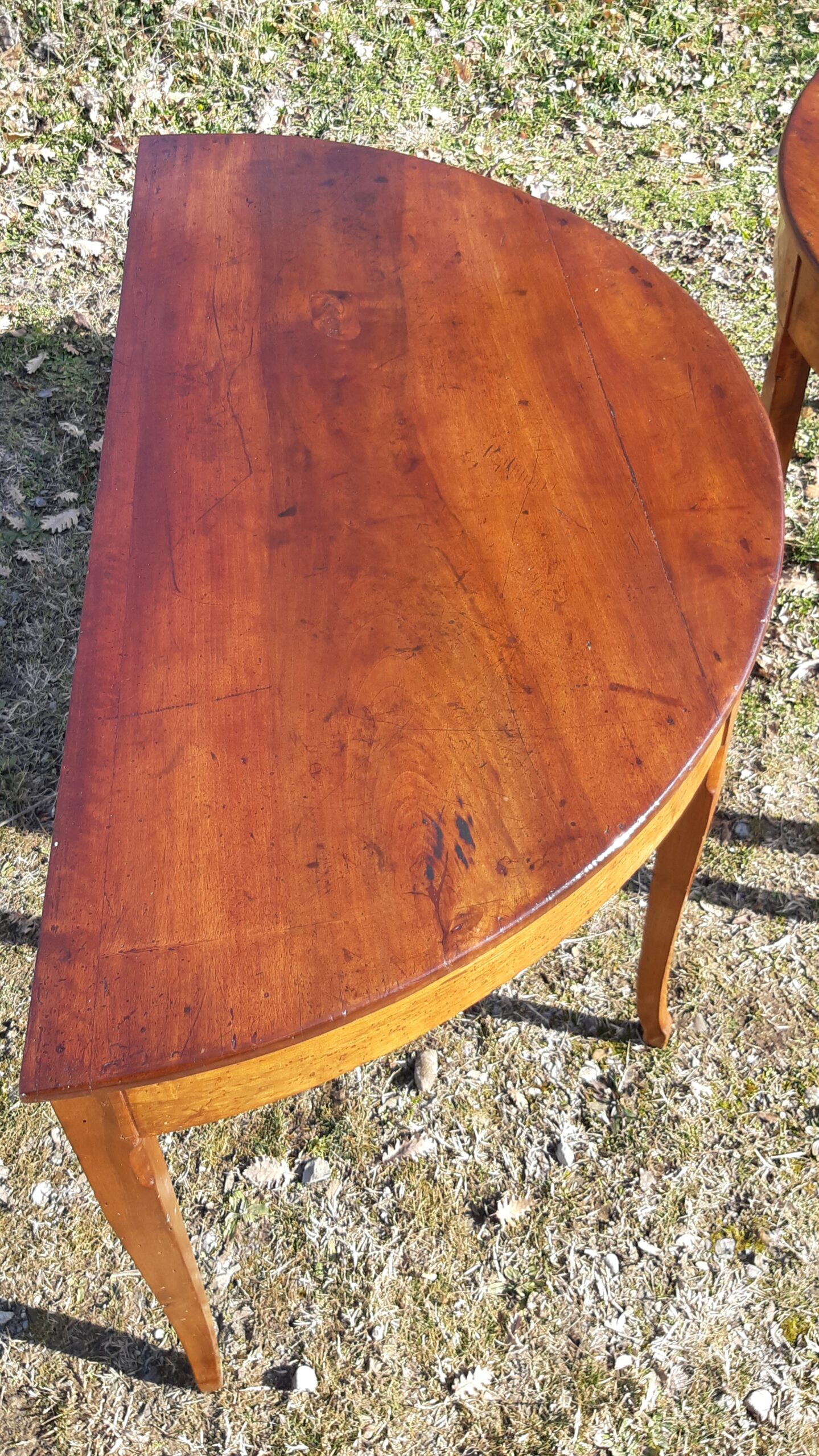 Coppia consolles mezzaluna antiche - immagine 3