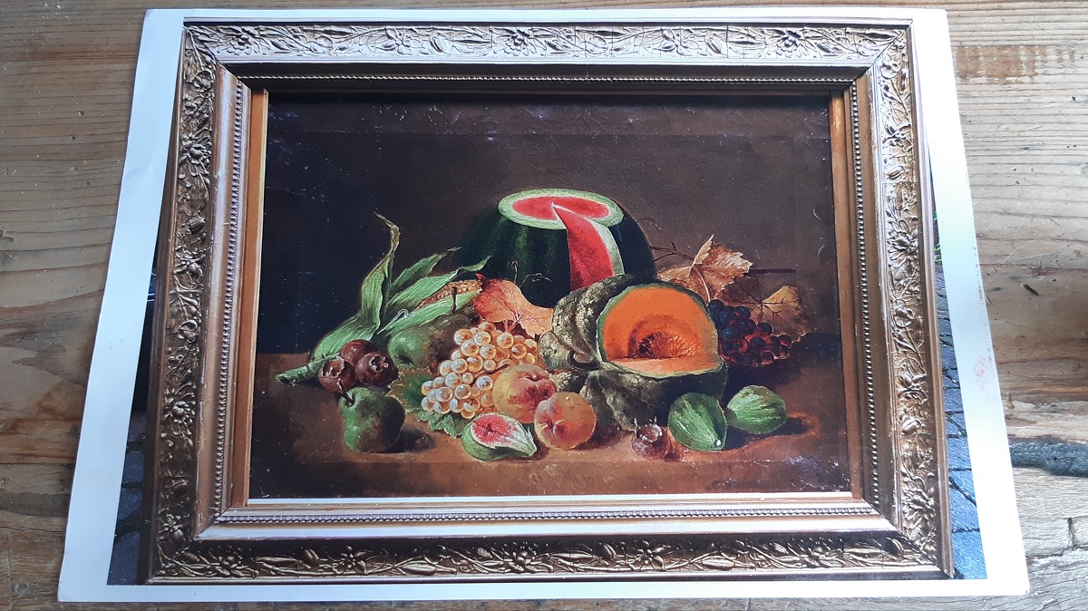 Dipinto antico natura morta - immagine 3