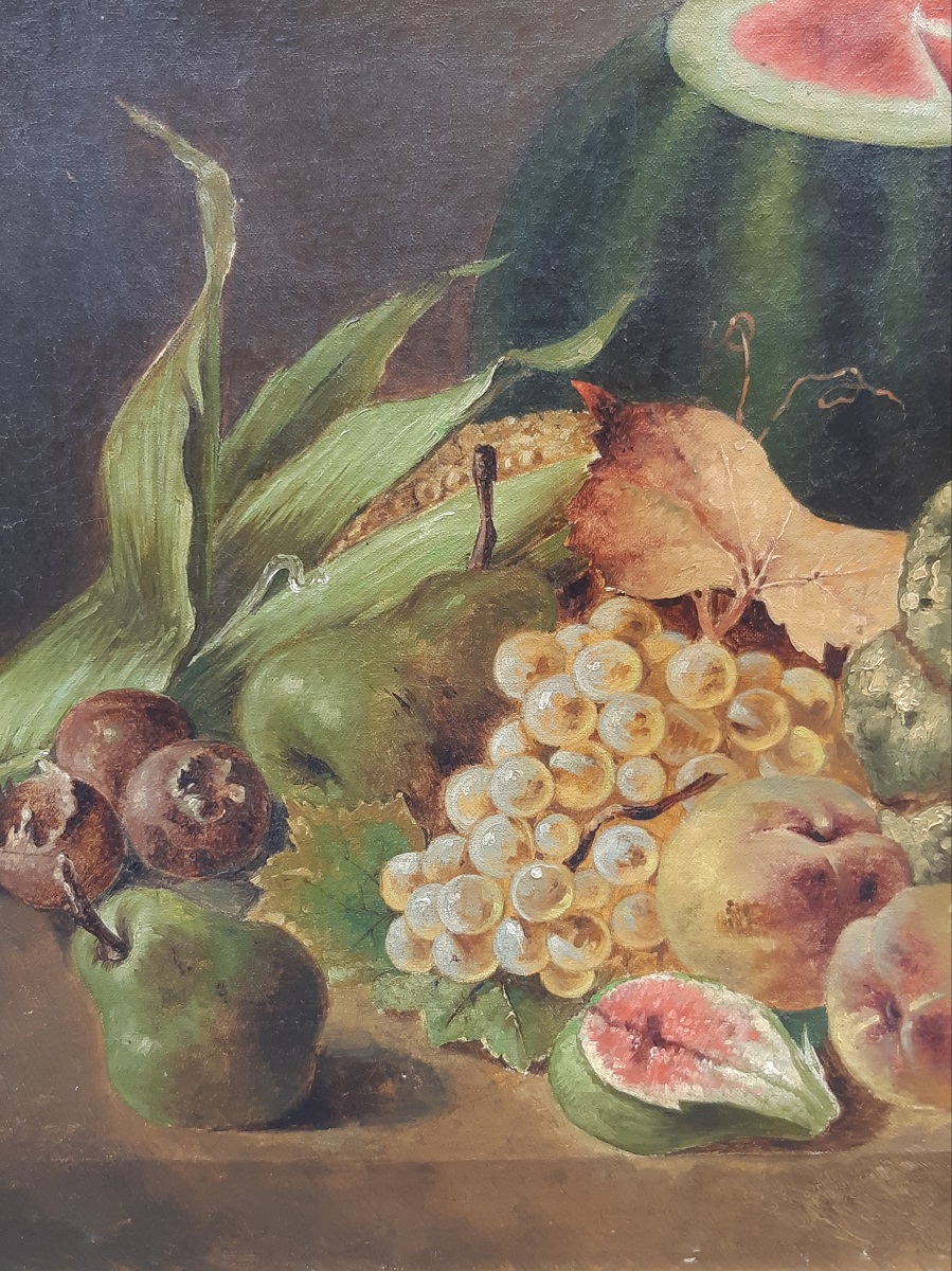 Dipinto antico natura morta - immagine 8
