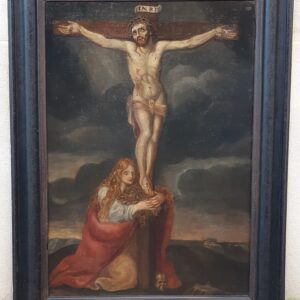 Dipinto antico Cristo con Maddalena