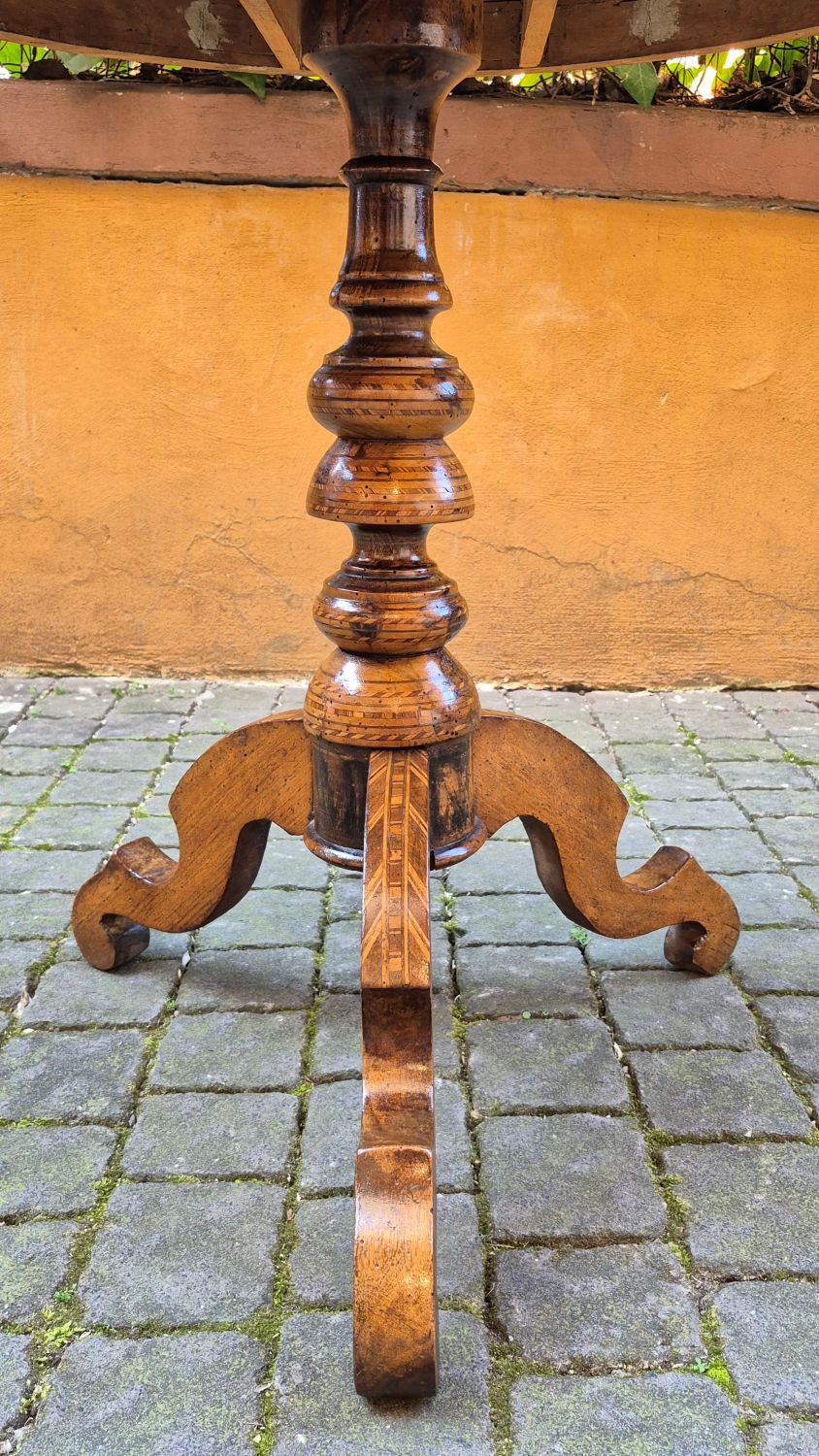 Tavolino tondo di Rolo antico - immagine 6