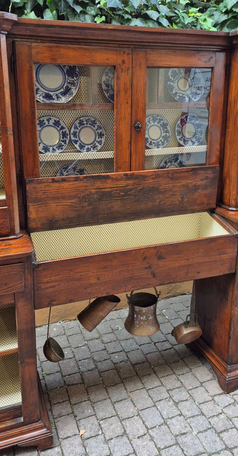 Credenza piattaia piemontese a ponte - immagine 3