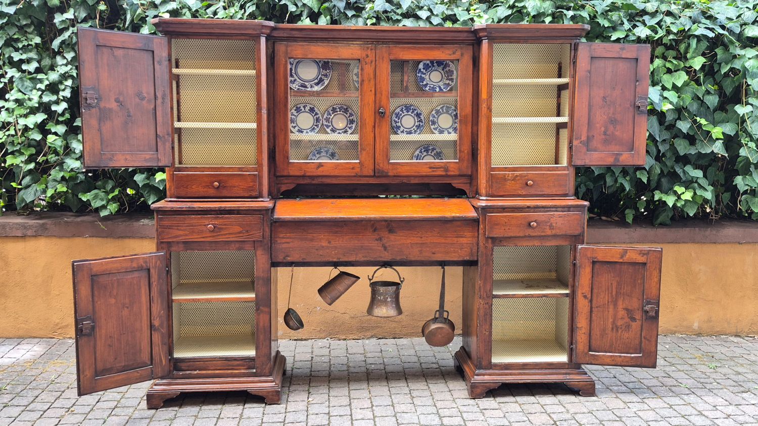 Credenza piattaia piemontese a ponte - immagine 4
