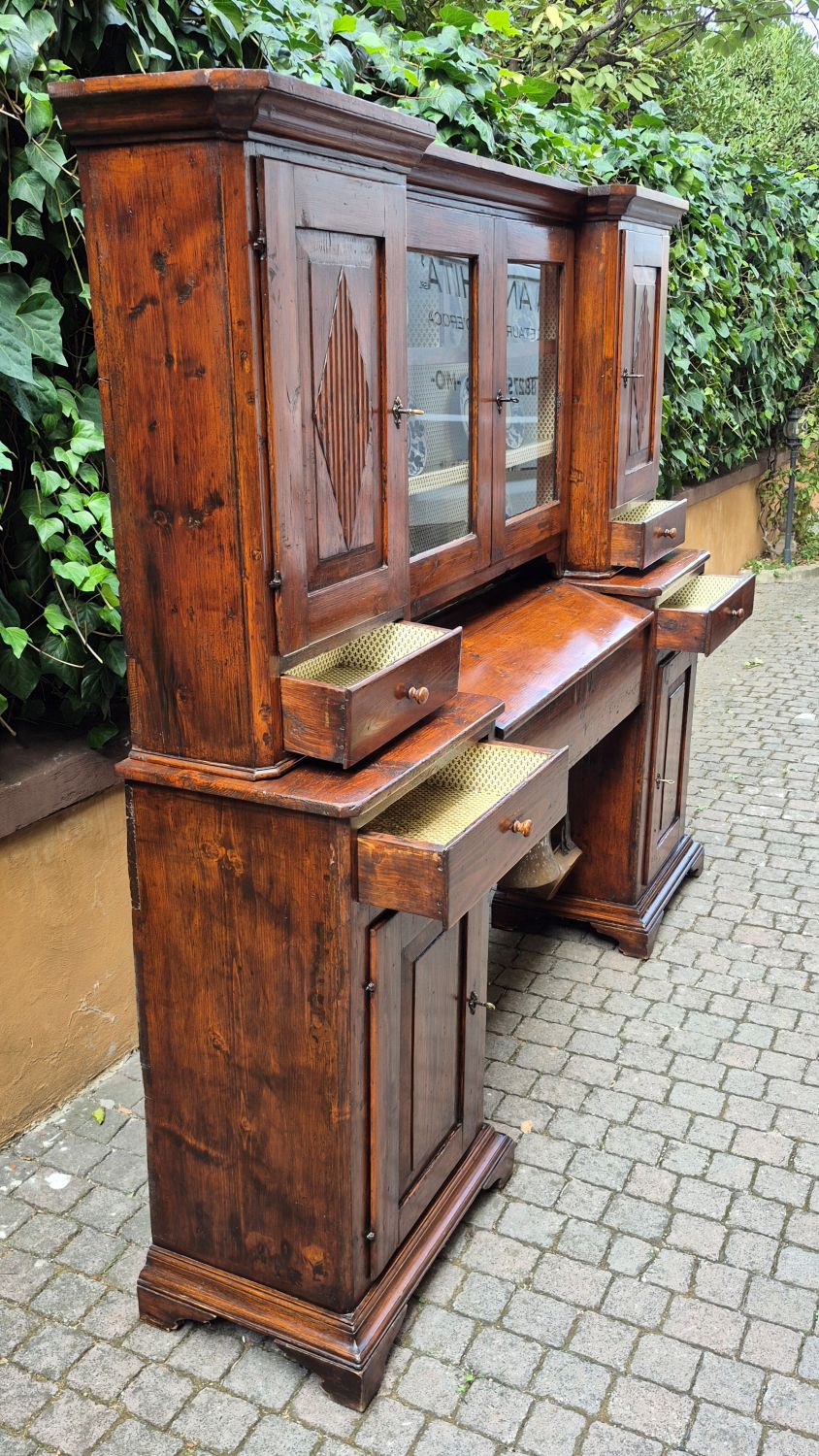 Credenza piattaia piemontese a ponte - immagine 5
