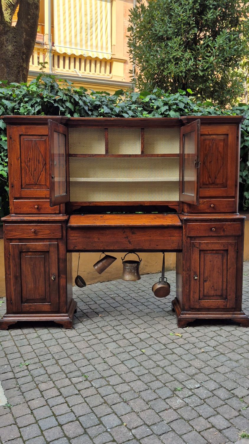 Credenza piattaia piemontese a ponte - immagine 12
